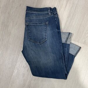 LOFT Dark Blue Modern Crop Jeans